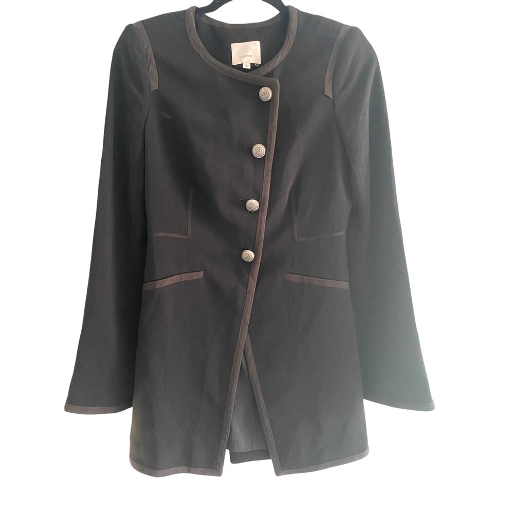 Cinq a Sept Black Lined Jacket Size 6